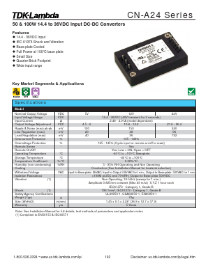 CN50A24-24 Datasheet PDF TDK Corporation