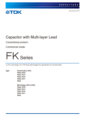 FK26C0G2J271J Datasheet PDF TDK Corporation
