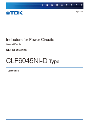 CLF6045NIT-221M-D Datasheet PDF TDK Corporation