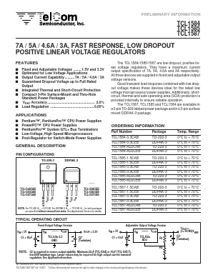 TCL1584CAB Datasheet PDF TelCom Semiconductor, Inc