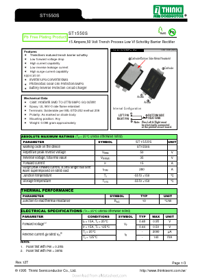 ST1550S Datasheet PDF Thinki Semiconductor Co., Ltd.