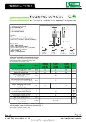 F12C40C Datasheet PDF Thinki Semiconductor Co., Ltd.