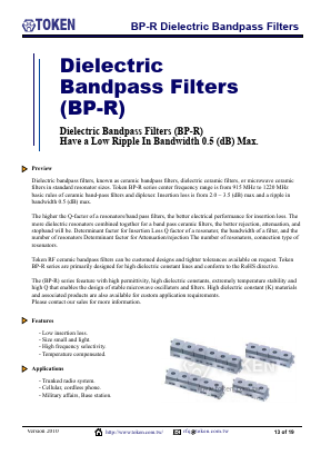 BP84R1200-03 Datasheet PDF Token Electronics Industry Co., Ltd.