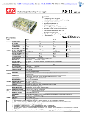RD-85A Datasheet PDF Total Power International