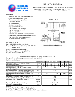 SR22 Datasheet PDF Transys Electronics Limited
