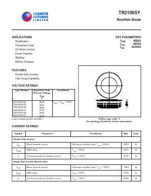 TR2106SY Datasheet PDF Transys Electronics Limited