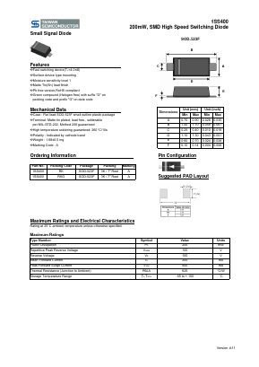 1SS400RK Datasheet PDF TSC Corporation
