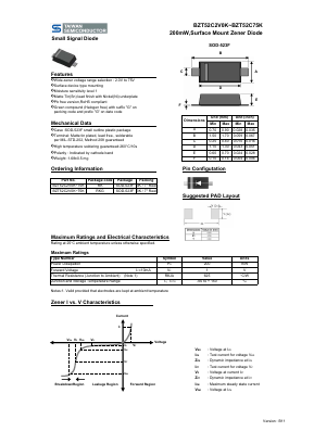 BZT52C10KRKG Datasheet PDF TSC Corporation