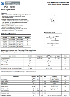 DTC144 Datasheet PDF TSC Corporation