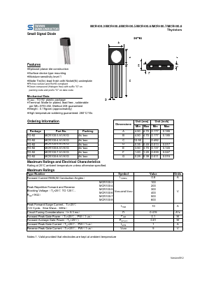 MCR100-5A1G Datasheet PDF TSC Corporation