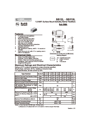 SS115L Datasheet PDF TSC Corporation