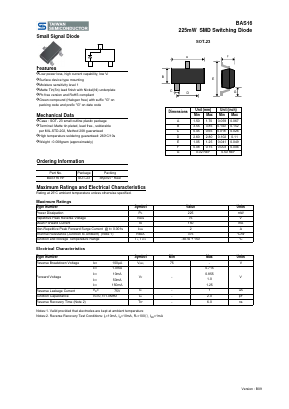 BAS116RFG_B09 Datasheet PDF TSC Corporation