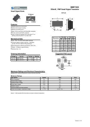 MMBT3906RFG Datasheet PDF TSC Corporation