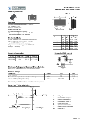 AZ23C18 Datasheet PDF TSC Corporation