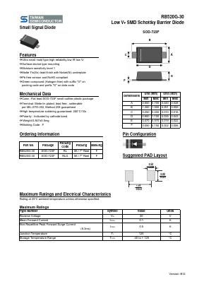 RB520G-30RLG Datasheet PDF TSC Corporation