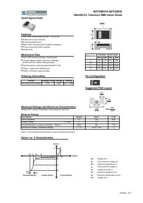 BZY55B2V4 Datasheet PDF TSC Corporation