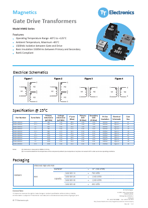 HM42 Datasheet PDF TT Electronics.