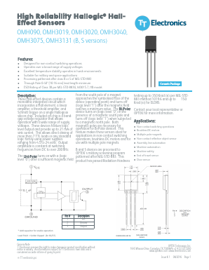OMH3019B Datasheet PDF TT Electronics.