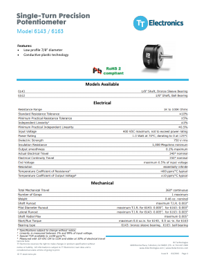 6143 Datasheet PDF TT Electronics.
