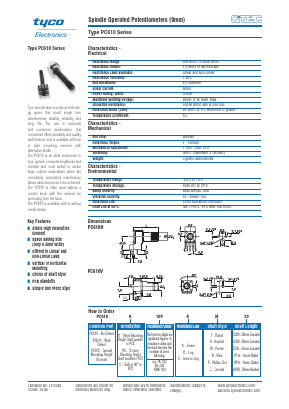 PC610HA Datasheet PDF TE Connectivity