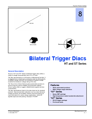 HT-60 Datasheet PDF Teccor Electronics