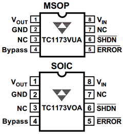 TC1173-3.0VOA Datasheet PDF TelCom Semiconductor Inc => Microchip