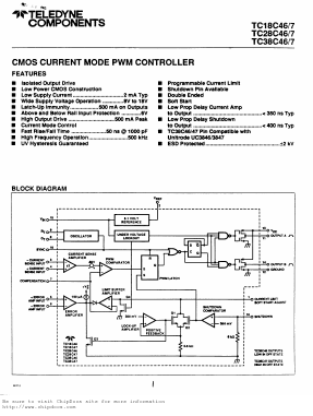 TC18C46 Datasheet PDF TelCom Semiconductor Inc => Microchip