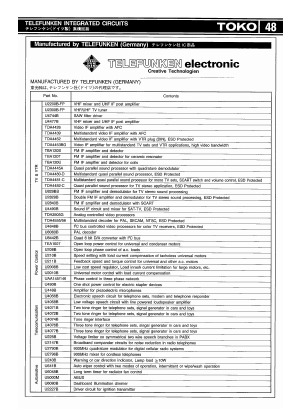 TDA4482-C Datasheet PDF Telefunken Licences GmbH