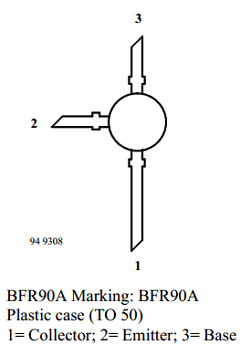 BFR90A Datasheet PDF Temic Semiconductors