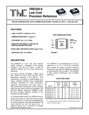VRE304-6KS Datasheet PDF Thaler Corporation