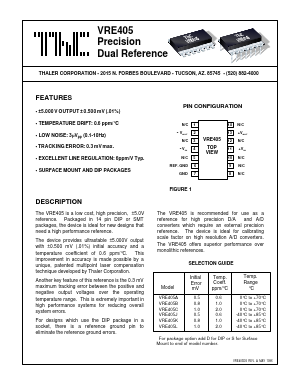VRE405JD Datasheet PDF Thaler Corporation