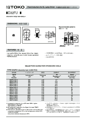 887FU-471M Datasheet PDF Toko America Inc 