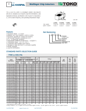 LL1005-FHL56NS Datasheet PDF Toko America Inc 