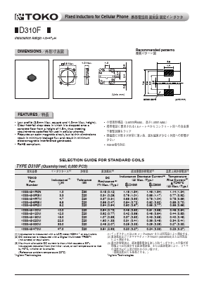 1033AS-470M Datasheet PDF Toko America Inc 