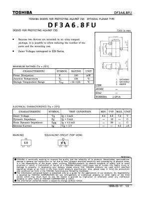 DF3A68FU Datasheet PDF Toshiba