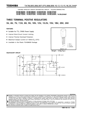 TA78L015AP Datasheet PDF Toshiba