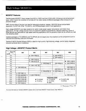 2SK1531 Datasheet PDF Toshiba