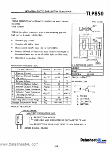 TLP850 Datasheet PDF Toshiba