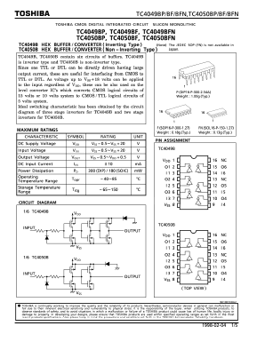 TC4049BP Datasheet PDF Toshiba