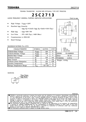 2SC2713 Datasheet PDF Toshiba