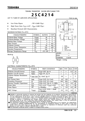 2SC4214 Datasheet PDF Toshiba