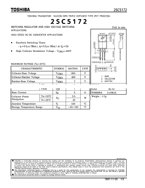 2SC5172 Datasheet PDF Toshiba