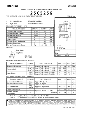 2SC5256 Datasheet PDF Toshiba