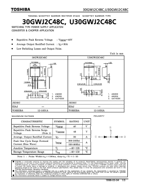 30GWJ2C Datasheet PDF Toshiba