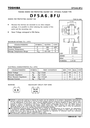 DF5A6.8FU Datasheet PDF Toshiba