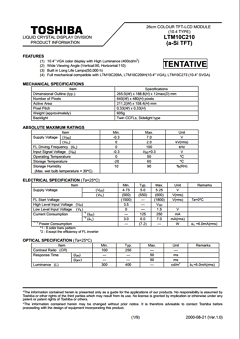 LTM10C210 Datasheet PDF Toshiba