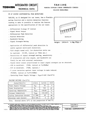 TA8129Z-26 Datasheet PDF Toshiba