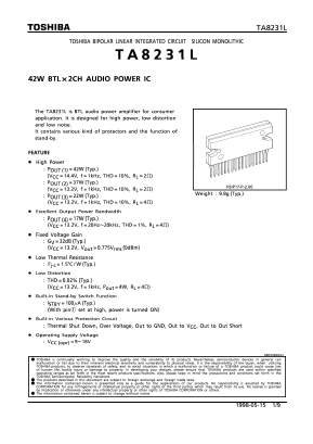 TA8231 Datasheet PDF Toshiba