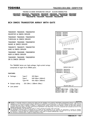 TB62008P Datasheet PDF Toshiba