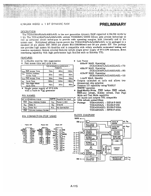 TC514100APL-10 Datasheet PDF Toshiba